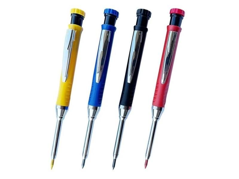 2pcs/set 2.8mm Carpenter Mechanical Pencil With Sharpener For Woodworking Carousel 4