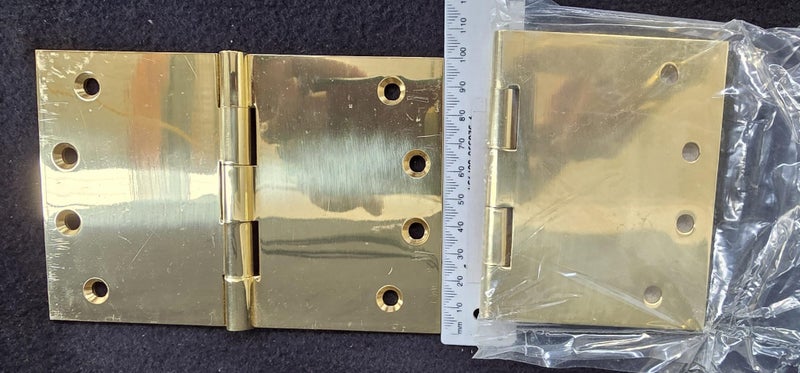 Door Hinges - Brass?? 10 x 8cm New (PU22) Carousel 2
