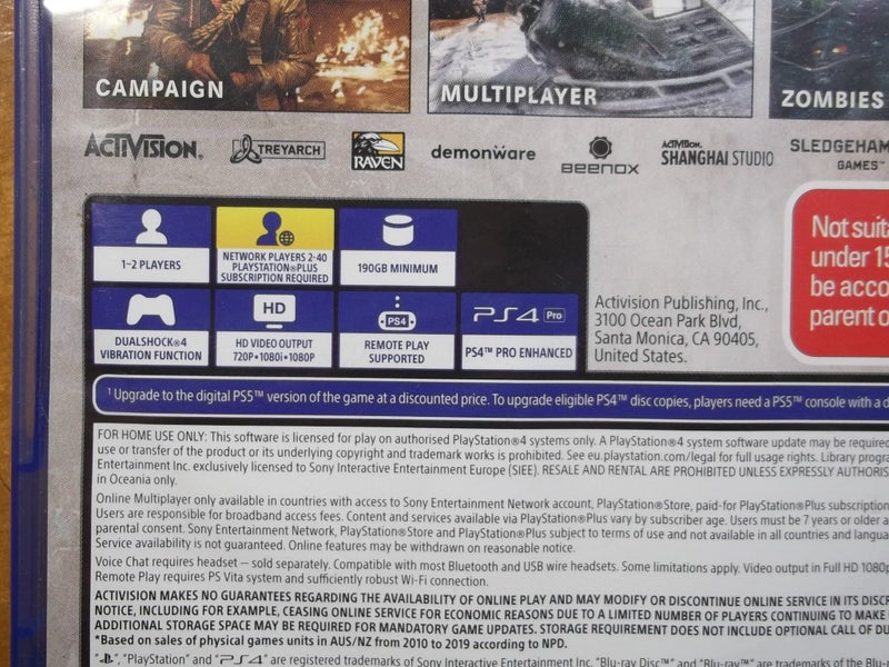 Call of Duty Black Ops Cold War - PS4 Game - VG Condition Carousel 4