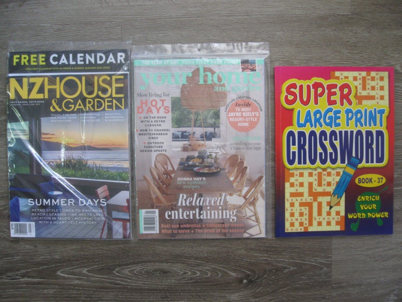 NZ House & Garden / Your Home and Garden / Super Large Print Crossword Carousel 1