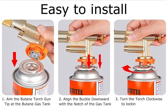 Blow Torch Butane Gas BBQ Cooking Iron Soldering Welding Torch Flame Gun Carousel 5