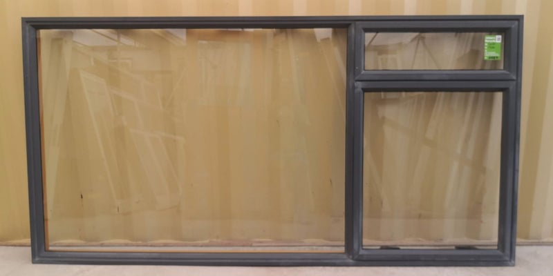 Aluminium Window Charcoal 2400 W x 1200 H [#4887 SF] Carousel 1