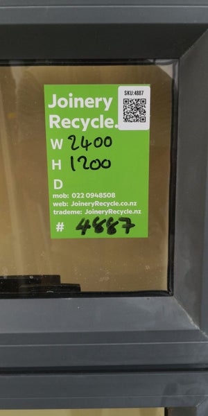 Aluminium Window Charcoal 2400 W x 1200 H [#4887 SF] Carousel 4