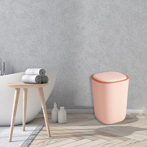 Silent Opening And Closing Lid Trash Can Bathroom Bedroom Office Dormitory Sm Carousel 7