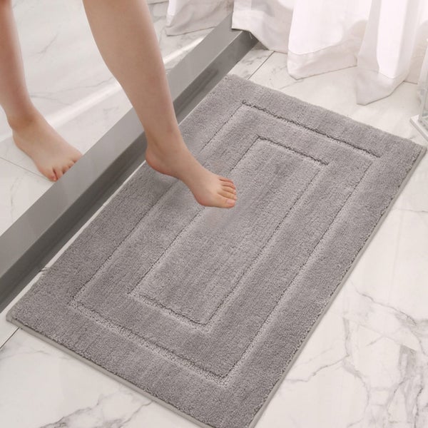 Bathroom Rugs, Soft And Absorbent Chenille Pearl Yarn Home Bath Rugs, Non-Sli Carousel 2