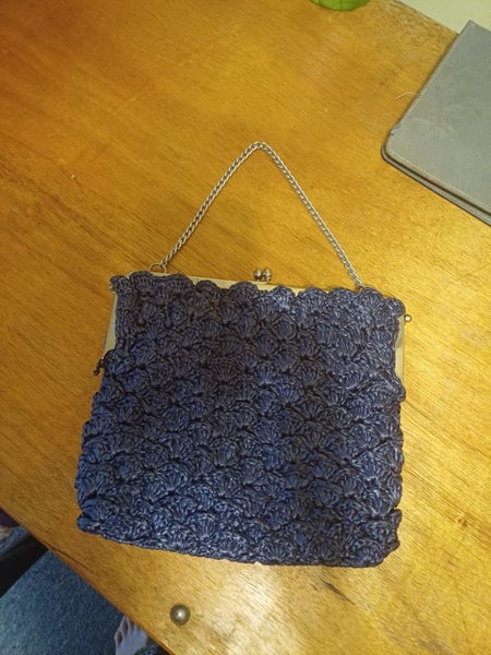 Antique weaved purse Carousel 2