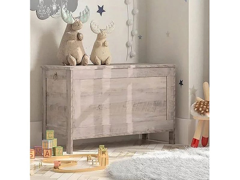 Blanket Storage Box Toy Box Oak Medium Carousel 2