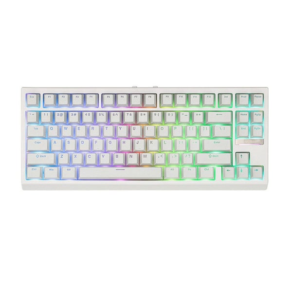Epomaker G84 RGB Hot-swappable Wireless Mechanical Keyboard - White, Creamy J... Carousel 2