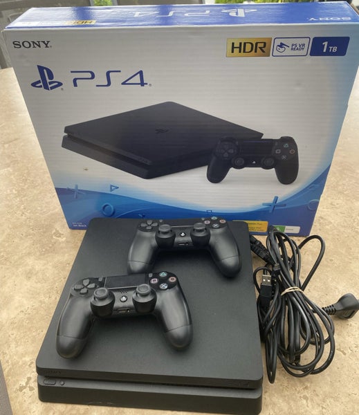 PS4 playstation 4 sony 1 TB HDR gaming console 2 controllers Carousel 1