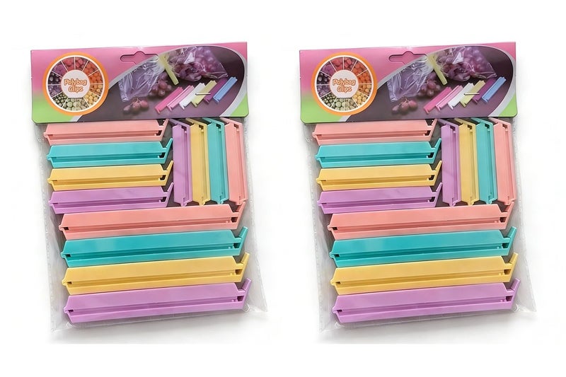 24PCS Plastic Sealing Bag Clip Sealer Clamp Kitchen Storage Food Chips Sealer Carousel 2