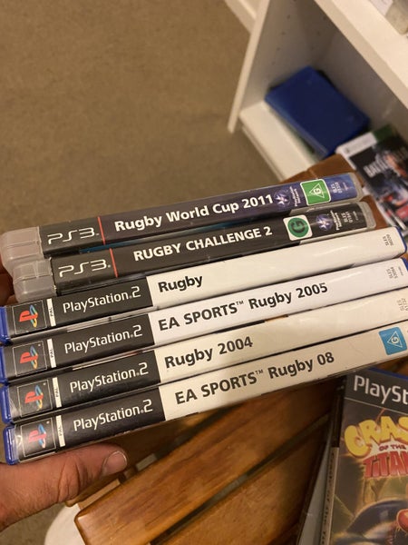 ** bulk buy x 6 RUGBY PLAYSTATION GAMES (all blacks covers) Carousel 2