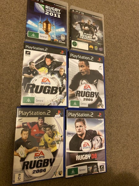** bulk buy x 6 RUGBY PLAYSTATION GAMES (all blacks covers) Carousel 1