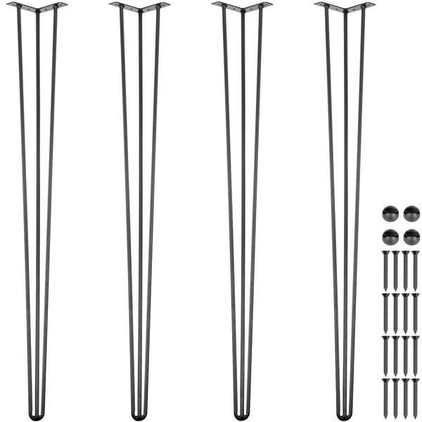 Vevor Hairpin Table Legs 36 Inch Set Of 4 Diy Desk Rods Heavy Duty Carousel 1