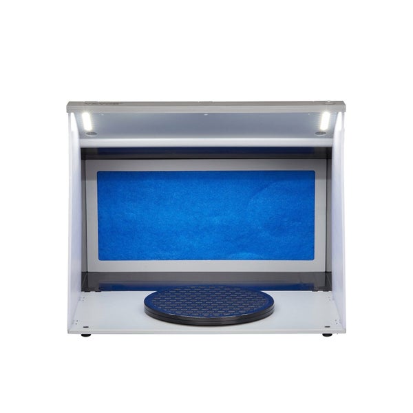 Vevor Airbrush Spray Booth Portable Hobby Paint Kit With 4 Led Light Powerful Du Carousel 1