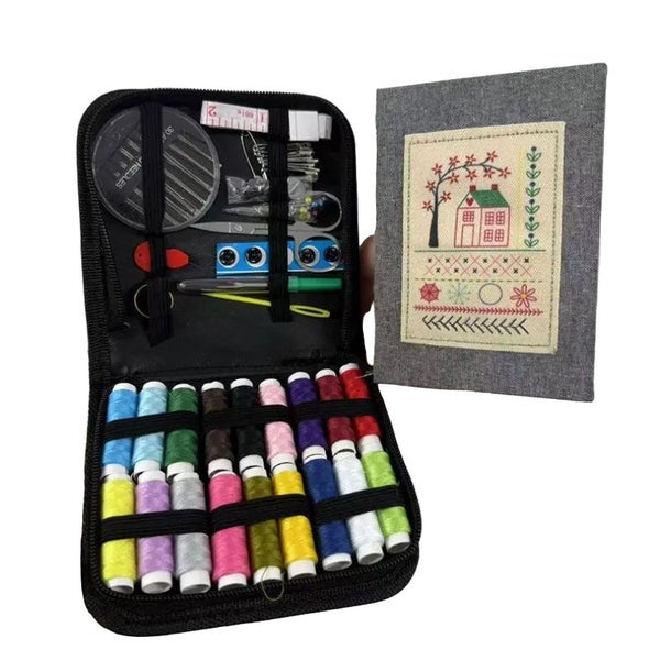 Diy Imitation Linen Sewing Book With Embroidery. Personalize Improve Skills. Por Carousel 1