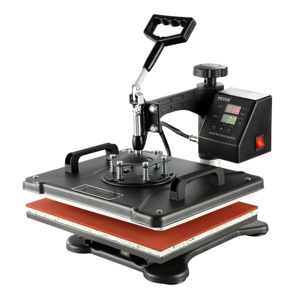 Vevor 1400W Heat Press Machine 8 In Sublimation Steel Frame Presses With Tempera Carousel 1