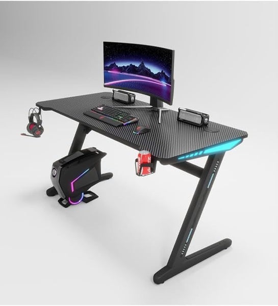 Gaming Desk With Led Light Z Leg 120 Cm Carousel 2