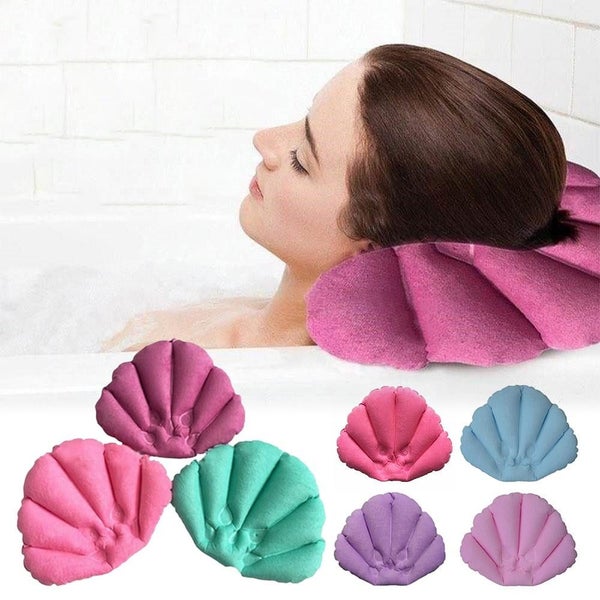 Comfort Terry Bath Pillow, Spa-Quality Terry Cloth, Easily Inflatable with Se Carousel 1