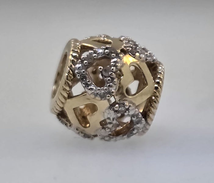 MHJ 10k Diamond Heart Charm Carousel 1