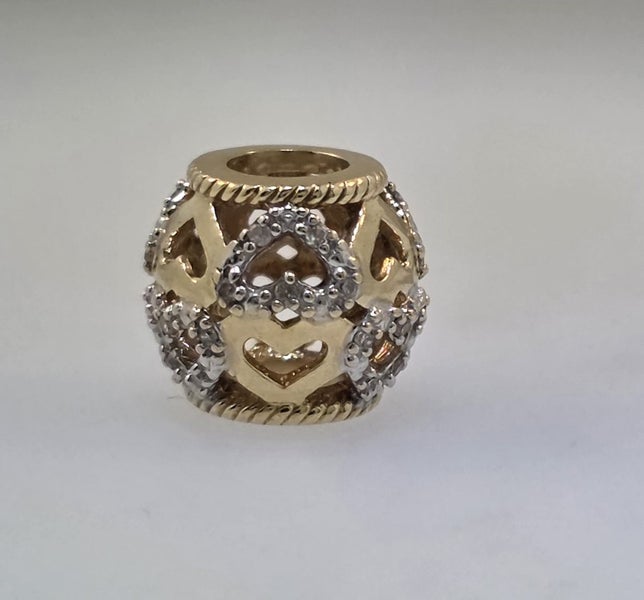 MHJ 10k Diamond Heart Charm Carousel 5