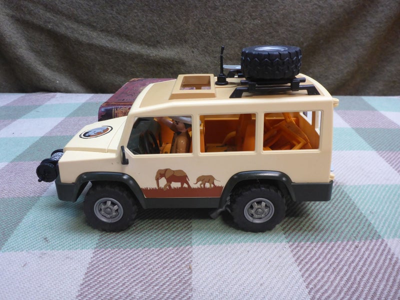 Awesome Old Vintage Playmobil Wild Life Safari Truck Toy Carousel 1