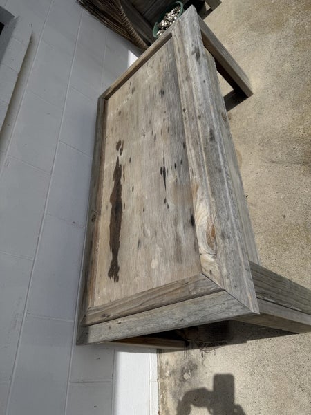 Kids Sandpit table with cover (handmade) Carousel 5