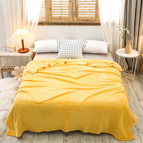 Queen Size Cooling Blanket - Summer Cool Quilt, Coral Fleece Single Bed Blank Carousel 2