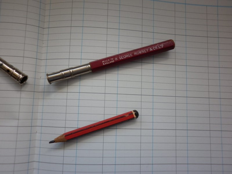 Vintage George Rowney Wooden. Pencil holders (2) Carousel 1