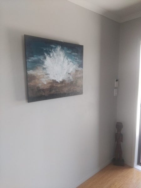 Blowhole on the coast by kiwi artist Carousel 6