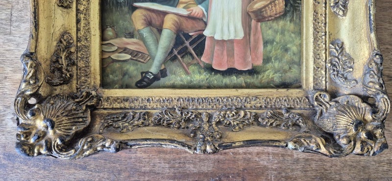 “The Lord of Burleigh” Antique Painting Carousel 2