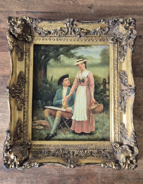 “The Lord of Burleigh” Antique Painting Carousel 1