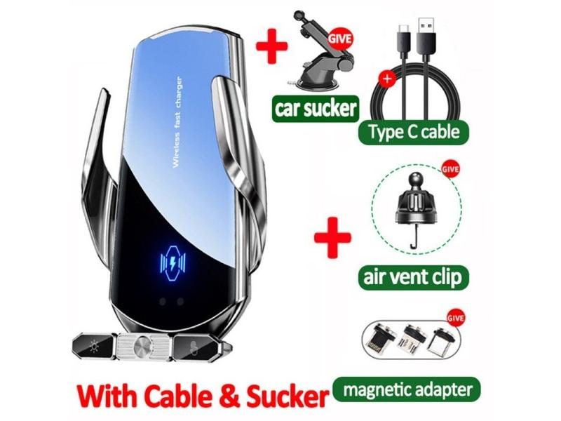 Car Wireless Charger Magnetic Fast Charging Station Air Vent Stand Car Phone Carousel 1