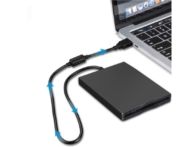 USB Floppy Drives,Portable 3.5" External 1.44 MB FDD Floppy Disk Reader For Carousel 1