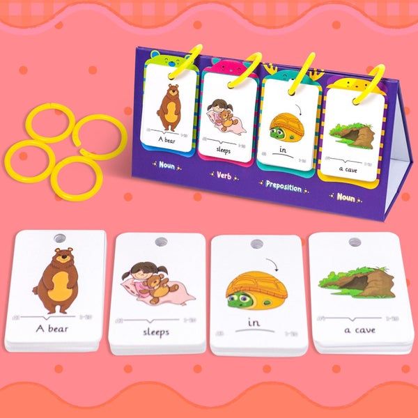 Baby Toys 6-12 Months, Reading Flashcards 80 Toddler Reading Flash Cards Sent Carousel 8