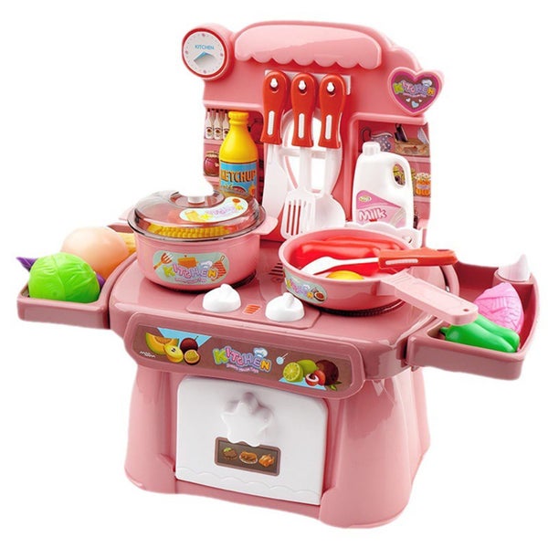 Toys for Kids Ages 4-8 Kitchen Set with Play Food for Toddlers Boys Girls Chi Carousel 2