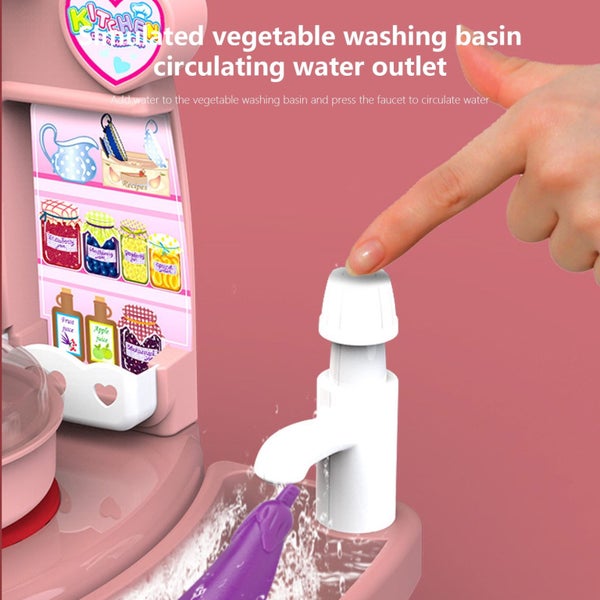 Toys for Kids Ages 4-8 Kitchen Set with Play Food for Toddlers Boys Girls Chi Carousel 7