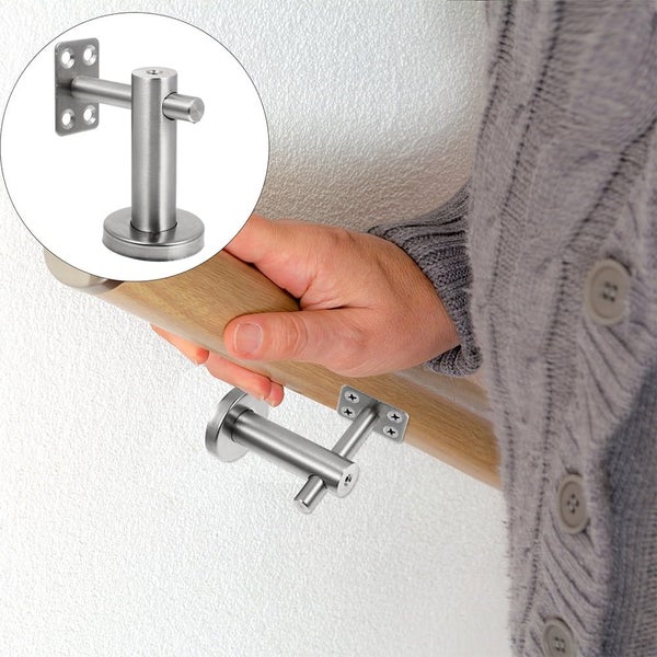 Handrail Support, 2pcs Handrail Bracket Adjustable Stair Railing Support Stai Carousel 8