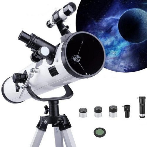 Pro Astronomical Telescope 114Mm Aperture 875X Zoom Hd High Resolution Carousel 1