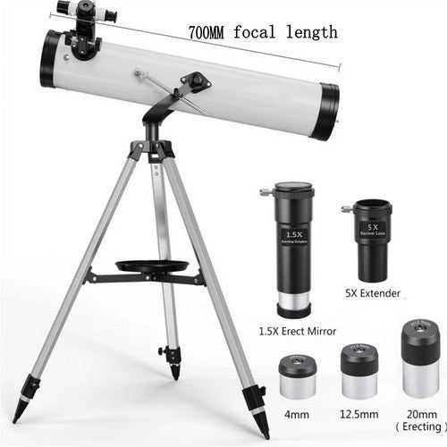 Pro Astronomical Telescope 114Mm Aperture 875X Zoom Hd High Resolution Carousel 2