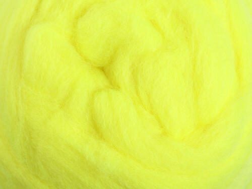 Ashford Merino Fibre Sliver Pack - 100gm Bag 056 Fluro Yellow Carousel 1