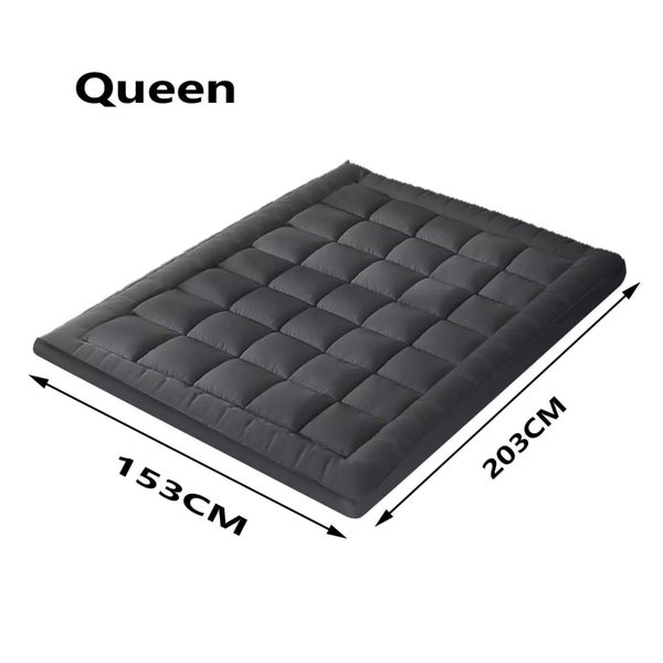 5Cm Bedding Luxury Pillowtop Mattress Topper Pad Dust Mite Resistant Queen:153*2 Carousel 2