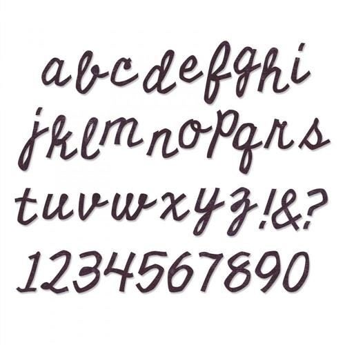 Sizzix Tim Holtz - Bigz XL Die - Cutout Script Alphabet Carousel 1