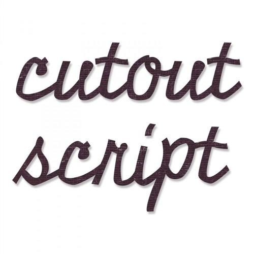 Sizzix Tim Holtz - Bigz XL Die - Cutout Script Alphabet Carousel 2