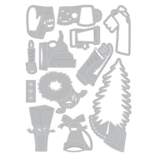 Sizzix Tim Holtz Thinlits Die Set - Festive Things Carousel 2