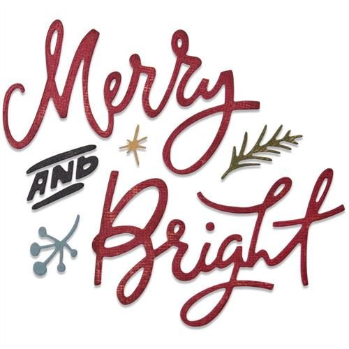 Sizzix Tim Holtz Dies - Merry & Bright - 6Pkg Carousel 3