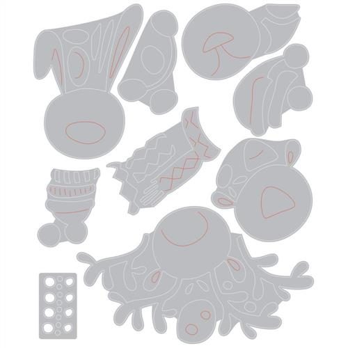 Sizzix Tim Holtz Dies - Chaning Seasons Critters - 9Pkg Carousel 2