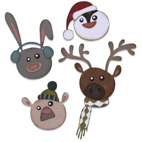 Sizzix Tim Holtz Dies - Chaning Seasons Critters - 9Pkg Carousel 3