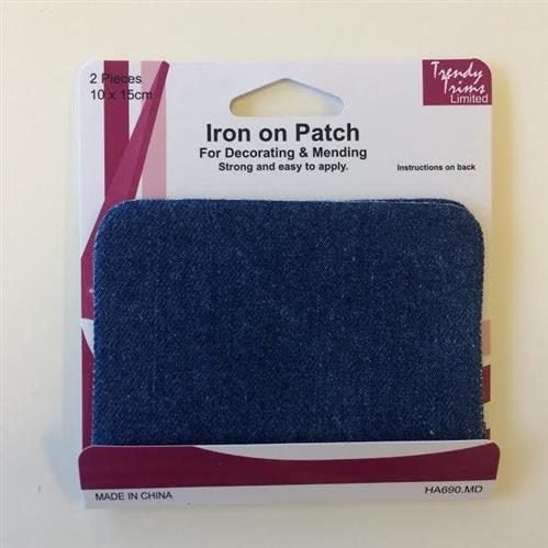 Trendy Trims Iron On Patch Medium Denim Carousel 1