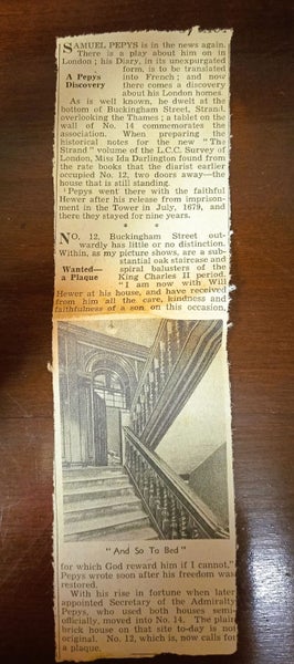 EVERYBODY’S PEPY'S The Diary of Samuel Pepys 1926 illustrated vintage book Carousel 9