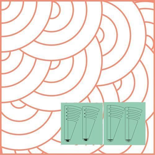 Westalee Circles On Quilts Set 6 - Set/4 Templates Quilt Circles From 12" Carousel 1